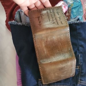 Custom leather wallet